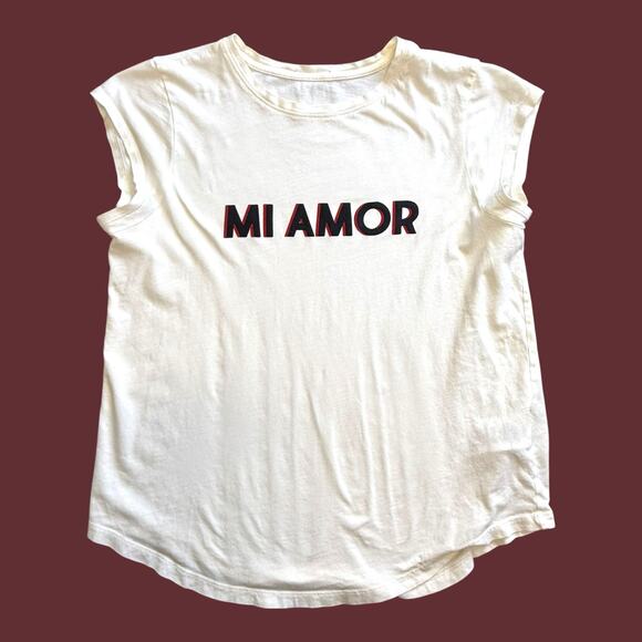 Mi Amor Capped Sleeve Tee Small - Picture 3 of 7